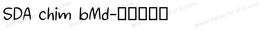 SDA chim bMd字体转换